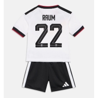Camiseta Alemania David Raum #22 Primera Equipación Replica Mundial 2026 para niños mangas cortas (+ Pantalones cortos)